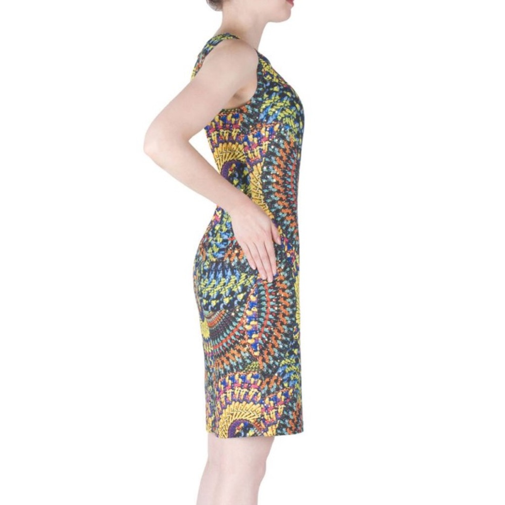Joseph Ribkoff Multicolor Patterned Dress - Picture 4 of 11